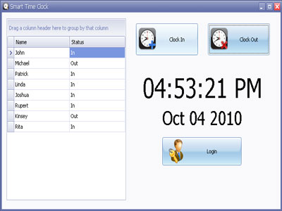 Time clock program free template