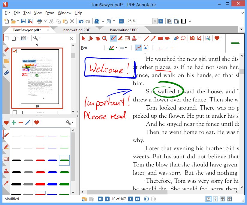 How to write on a pdf document in preview